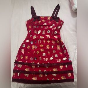 Kimchi Blue Red Floral Dress